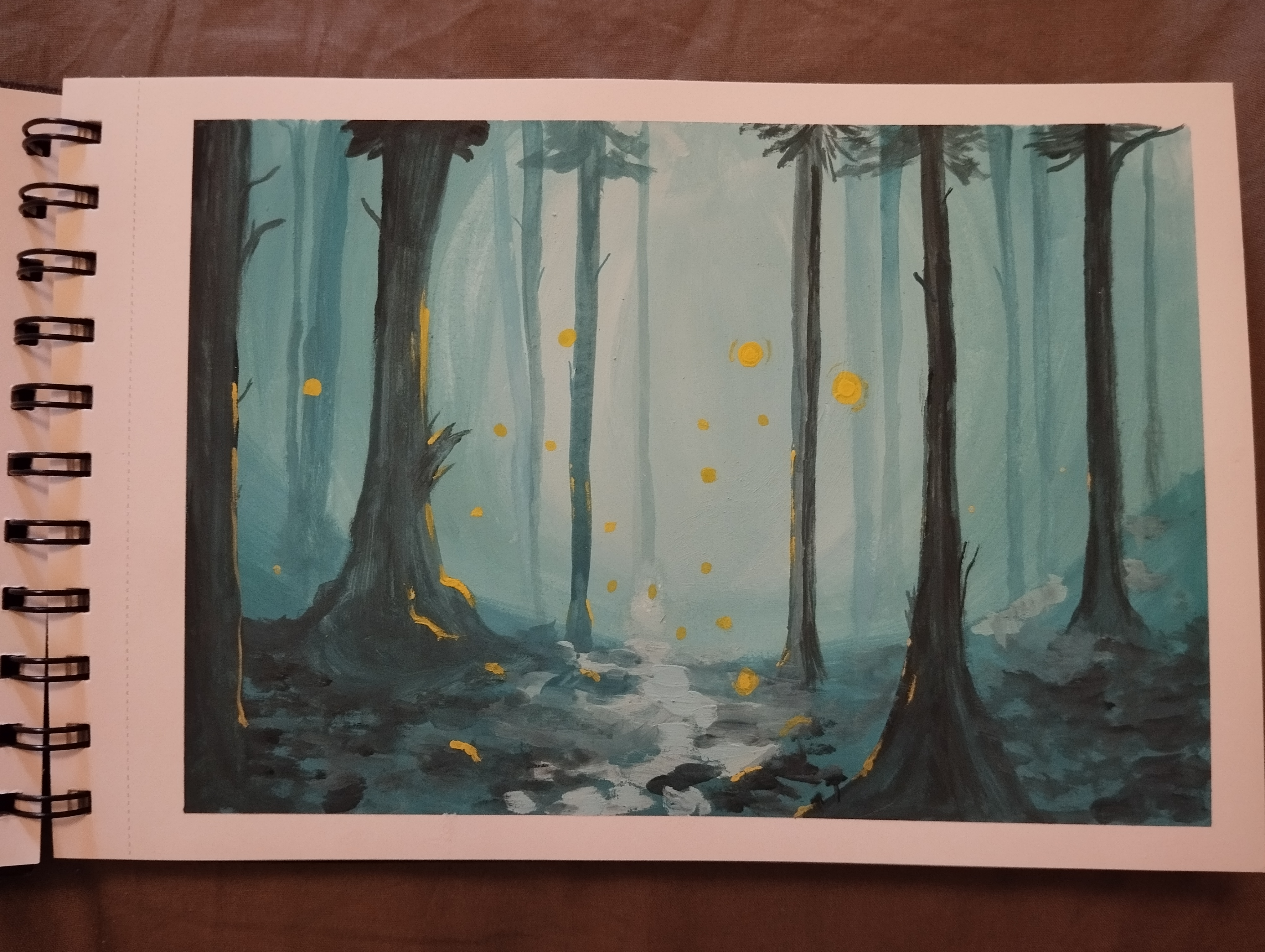 Peinture forêt